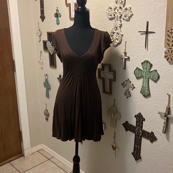 Ellemenno size large brown mini dress - Picture 1 of 3
